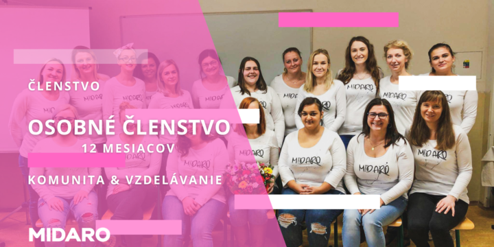 OSOBNÉ ČLENSTVO – 12 mesiacov | Komunita & Vzdelávanie
